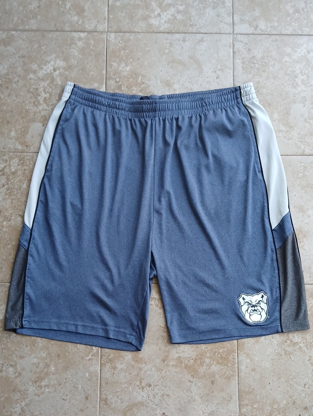 Butler University Colosseum Blue Athletic Shorts with White Panels